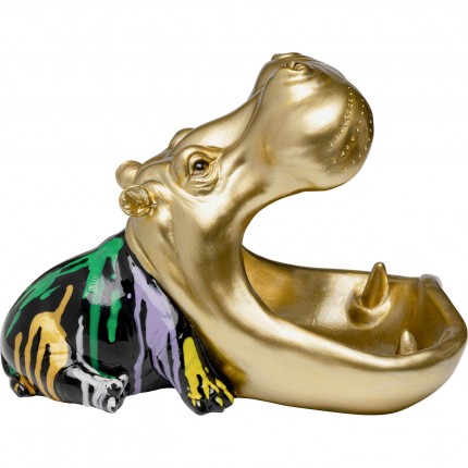Coupe hippopotame coulée de peinture Kare Design