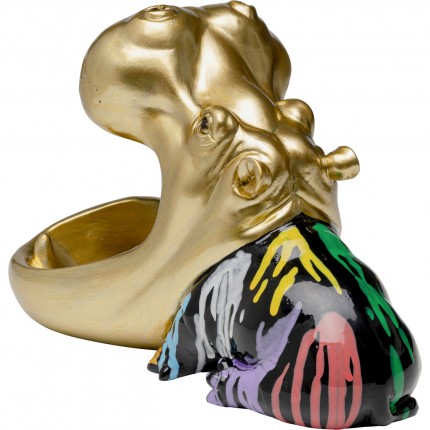Bowl hippopotamus paint pouring Kare Design