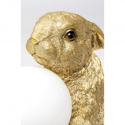 Lampe lapin 34cm doré Kare Design