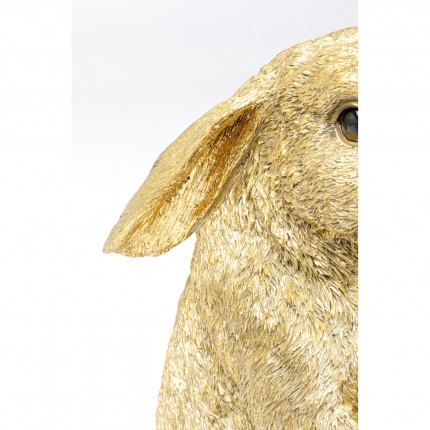 Lampe lapin 34cm doré Kare Design