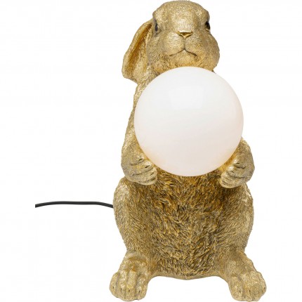 Lampe lapin 34cm doré Kare Design