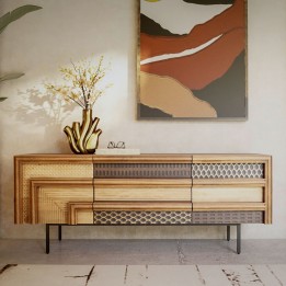 Meuble TV en bois ethnique - Gino - Kare Design