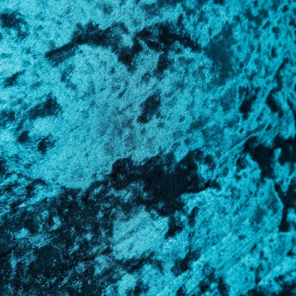 Coussin à franges Cannes 55x55cm bleu pétrole Kare Design