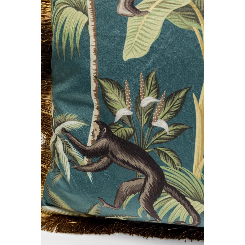 Coussin à franges tropical - Jungle Fever - Kare Design
