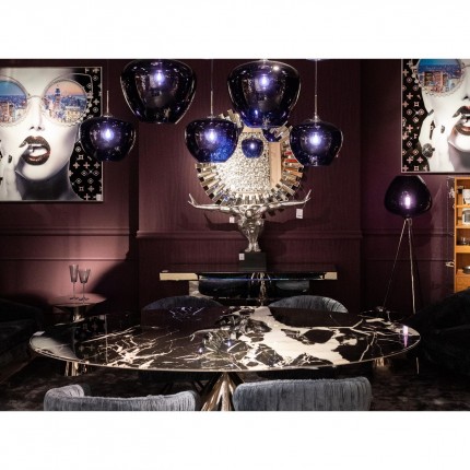 Lampadaire Sphere 146cm bleu Kare Design