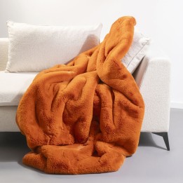 Plaid orange tout doux - Mika - Kare Design