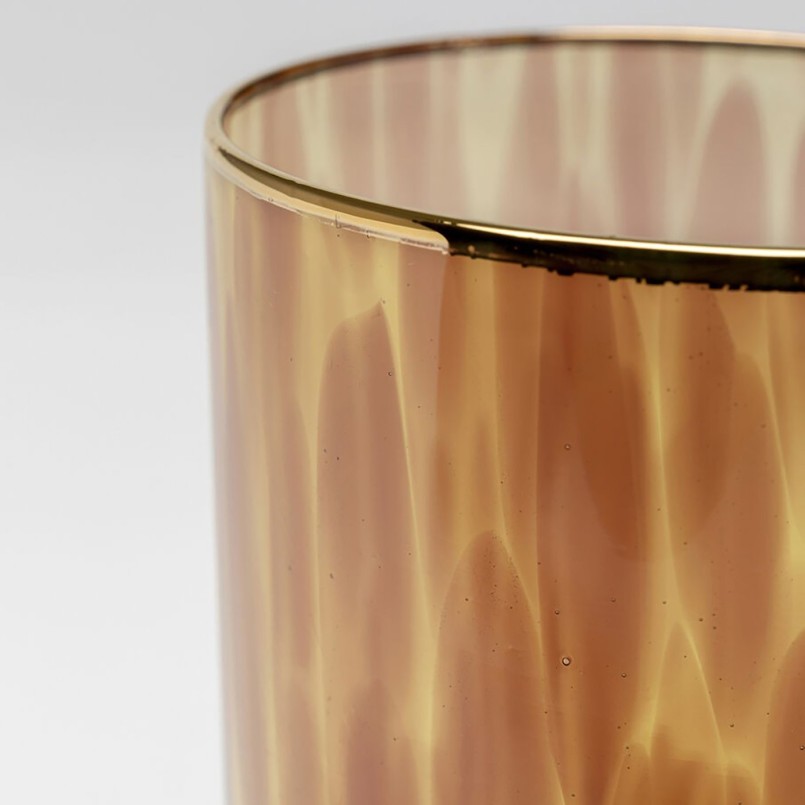 Verres hauts en verre marron - Caramel - Kare Design