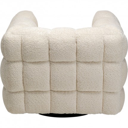 Fauteuil pivotant Armand crème Kare Design