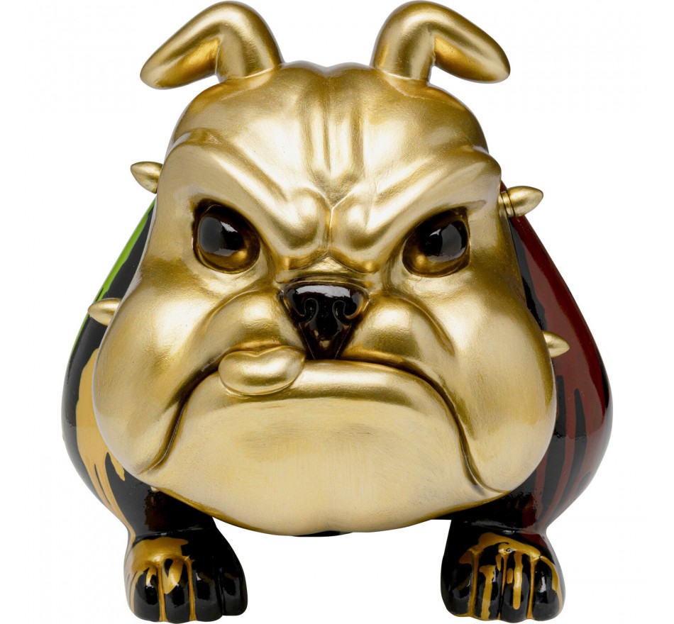 Déco chien coulée de peinture 67cm doré Kare Design Déco chien coulée de peinture 67cm doré Kare Design