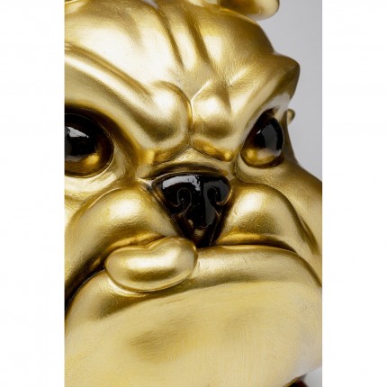 Deco dog paint pouring 67cm gold Kare Design