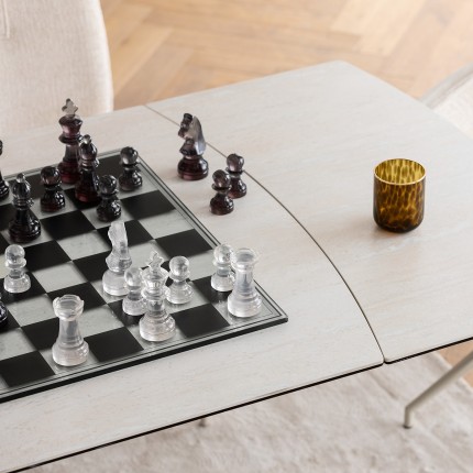 Jeu d'échecs transparent Kare Design