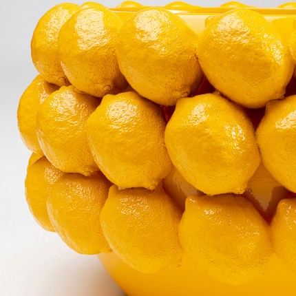 Deco Planter yellow lemons Kare Design