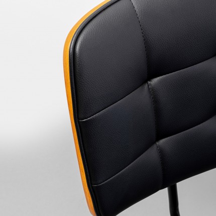 Chaise de bureau pivotante Nelly noire Kare Design