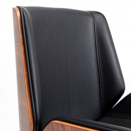 Chaise de bureau pivotante Rouven noire Kare Design