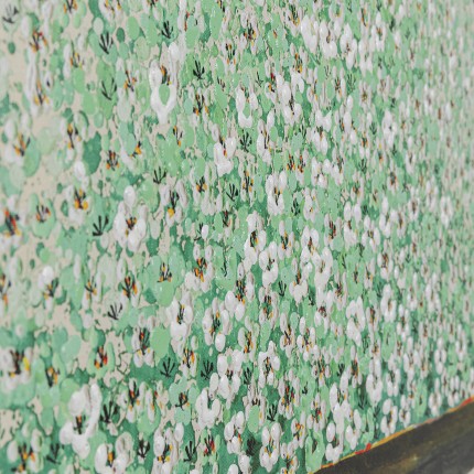 Picture Touched Flower Boat beige and green 80x100cm Kare Design