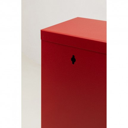 Casier à chaussures Caruso rouge 3 tiroirs Kare Design