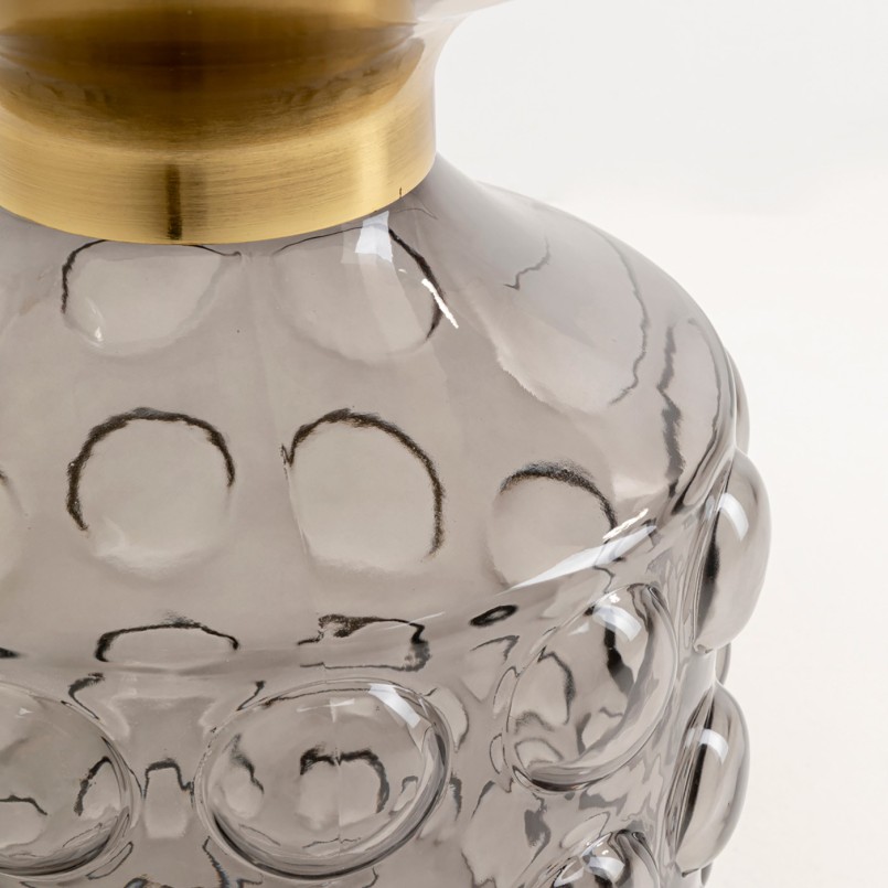 Table d'appoint en verre gris - Lola - Kare Design
