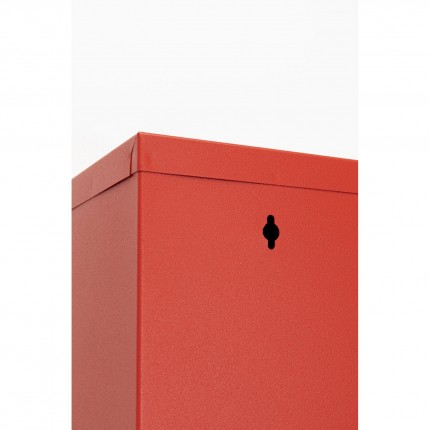 Casier à chaussures Caruso rouge 5 tiroirs Kare Design