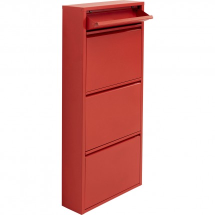 Shoe Container Caruso red 3+1 drawers Kare Design
