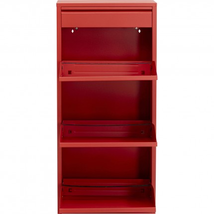 Shoe Container Caruso red 3+1 drawers Kare Design