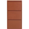 Shoe Container Caruso brown 3 drawers Kare Design