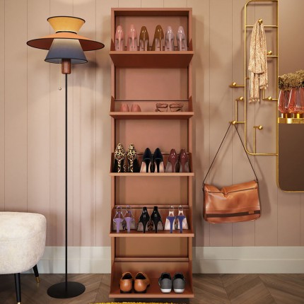 Shoe Container Caruso brown 5 drawers Kare Design