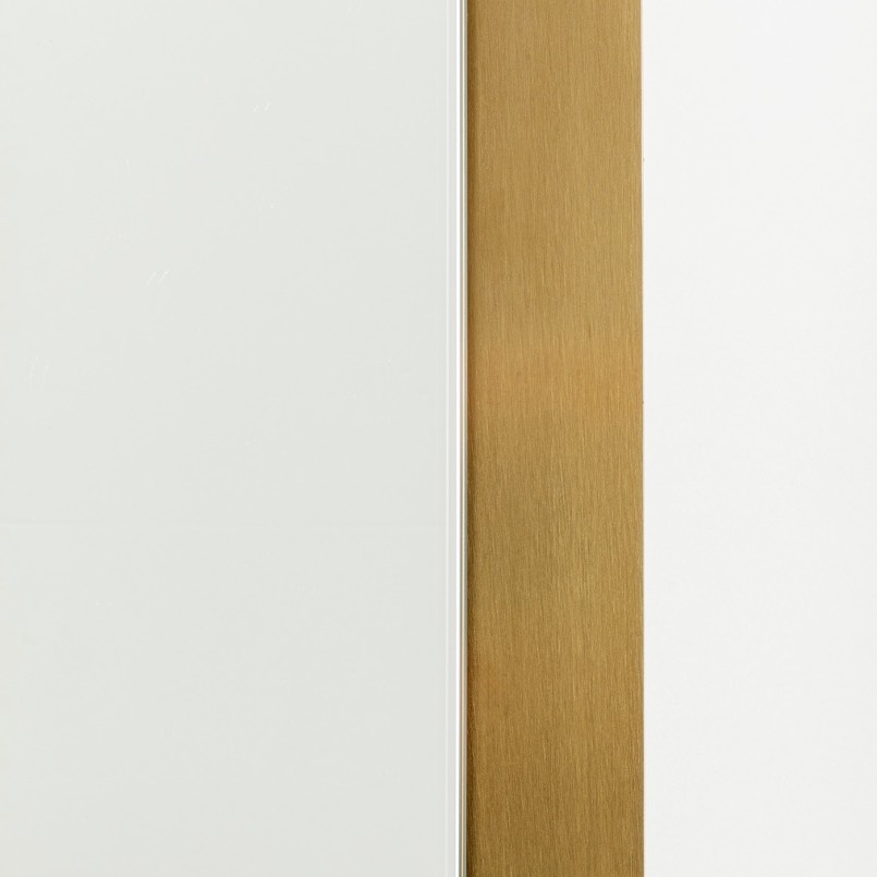 Golden trapezoid wall mirror - Arezzo - Kare Design