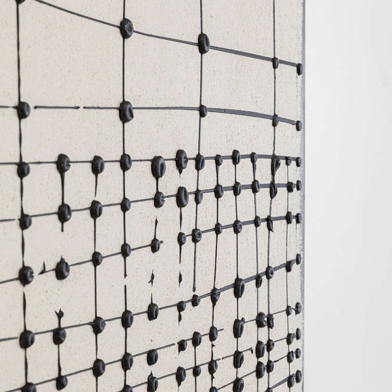 Peinture sur toile noire et blanche - Alivio - Kare Design