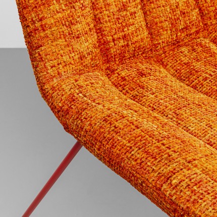 Fauteuil Ally orange et rouge Kare Design