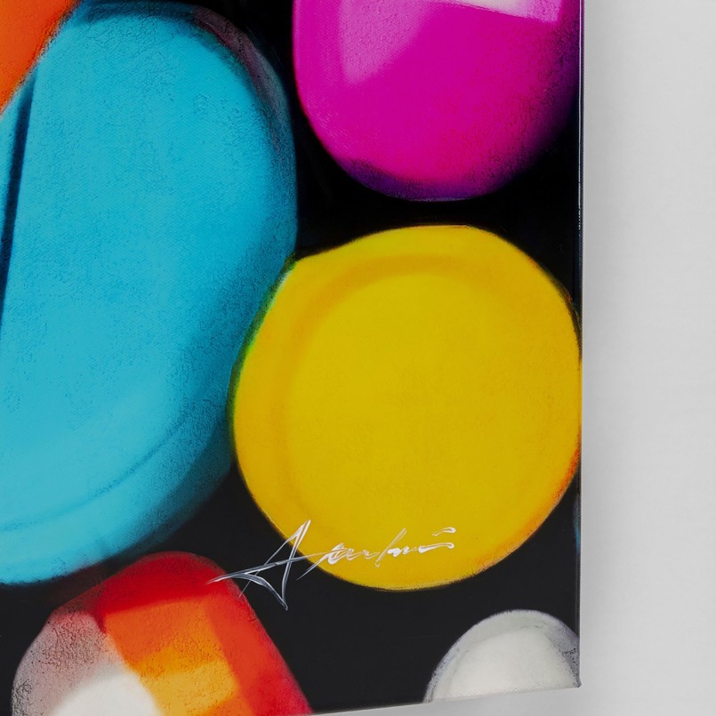 Canvas Picture striped pills 70x140cm Kare Design