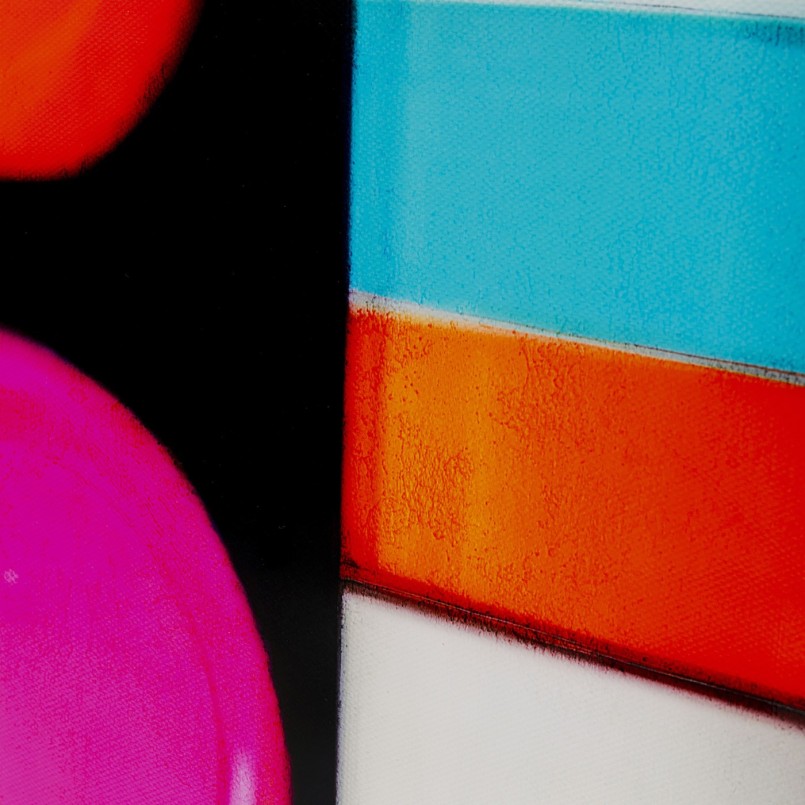 Tableau gélules rayées multicolores - Kare Design