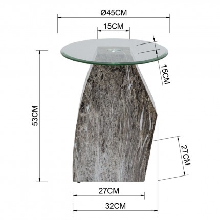 Side Table Rocky Ø45cm Kare Design