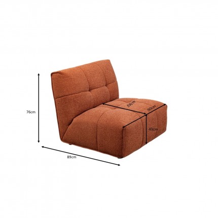 Sofa Element Boogie brown Kare Design