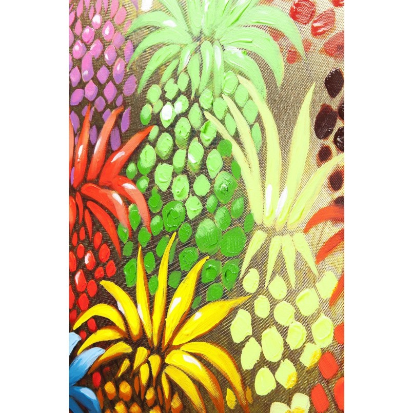 Tableau éléphant ananas multicolore - Touched - Kare Design