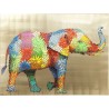 Tableau éléphant ananas multicolore - Touched - Kare Design