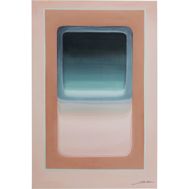 Tableau rectangles bleu et beige - Tendency - Kare Design