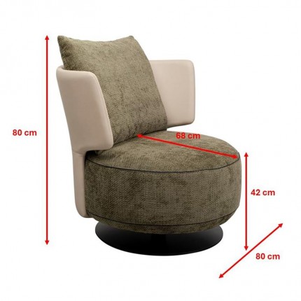 Fauteuil pivotant Josh Kare Design