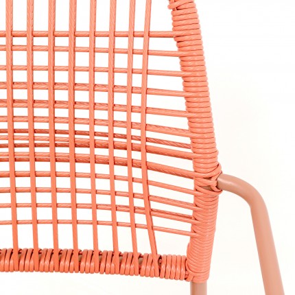 Outdoor chair with armrests Madagascar red Kare Design