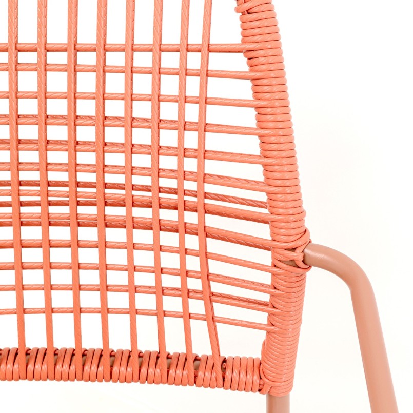 Outdoor chair with armrests Madagascar red Kare Design