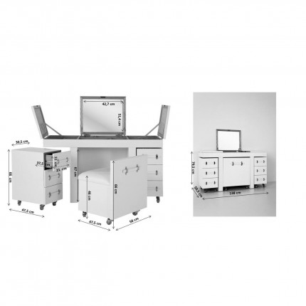 Make-up station Venezia on wheels Kare Design