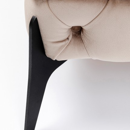 Stool Bellissima velvet beige Kare Design Stool Bellissima velvet beige Kare Design