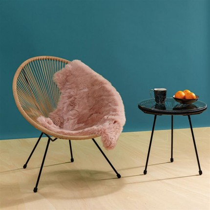 Peau de mouton Heidi 85x65cm rose Kare Design Peau de mouton Heidi 85x65cm rose Kare Design
