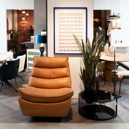 Fauteuil Tilda relax cuir Kare Design