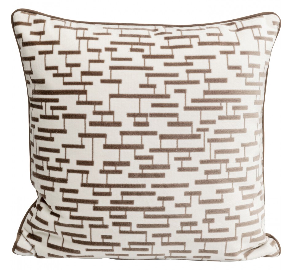 Coussin Suono marron et blanc Kare Design Coussin Suono marron et blanc Kare Design