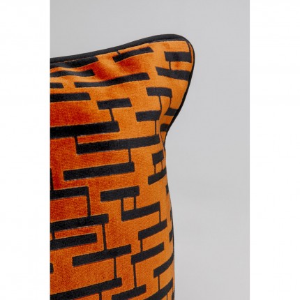 Coussin Suono orange et noir Kare Design
