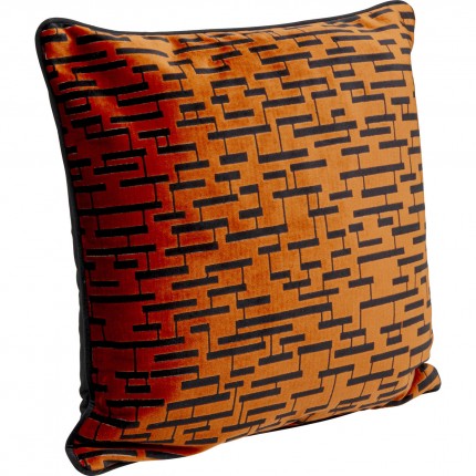Coussin Suono orange et noir Kare Design