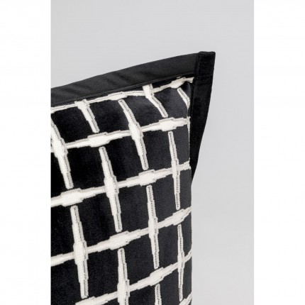 Coussin Melody noir et blanc Kare Design