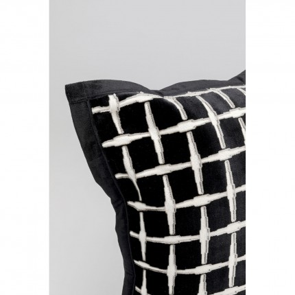 Coussin Melody noir et blanc Kare Design