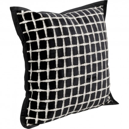 Coussin Melody noir et blanc Kare Design