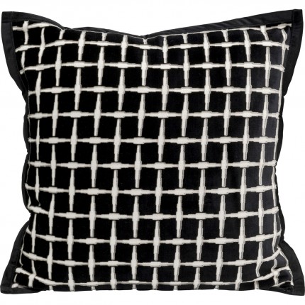 Coussin Melody noir et blanc Kare Design